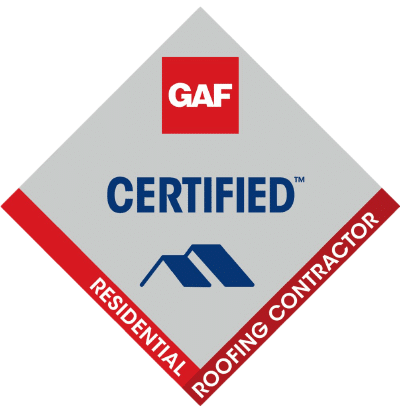 GAF Certified Residential Roofing Contractor badge